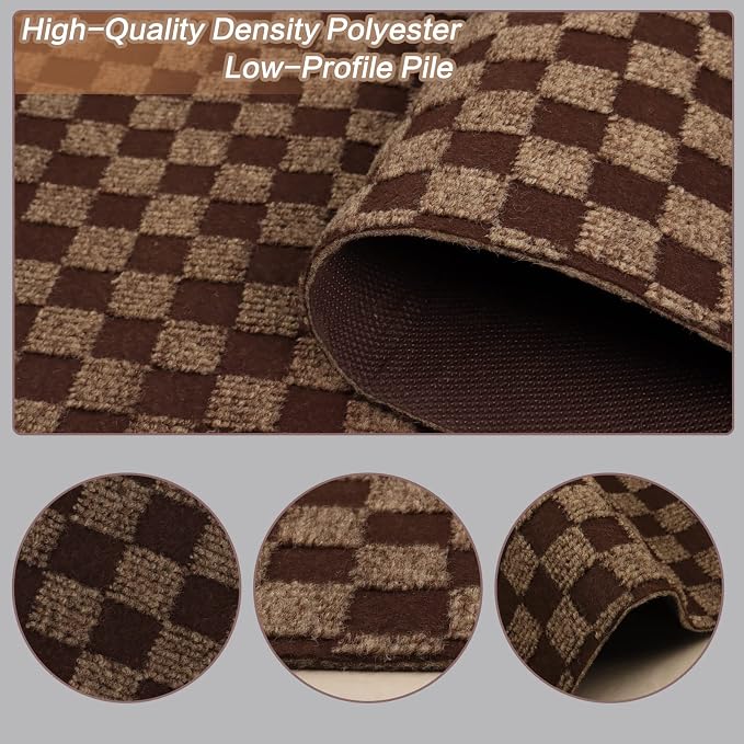 3' x 78' Runner Rugs with Rubber Backing, Indoor Outdoor Utility Carpet Runner - Image 2