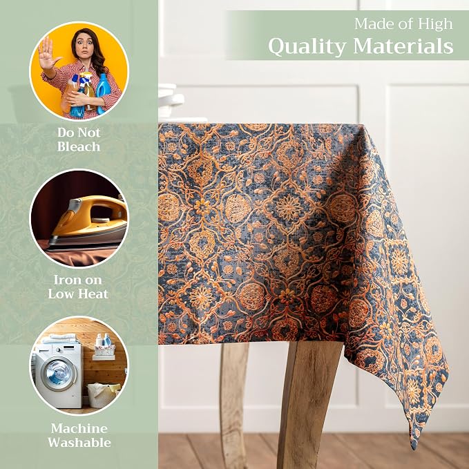Maison d' Hermine Table Cloth Rectangle Table 100% Cotton 60 x 120 Inches Fall - Image 3