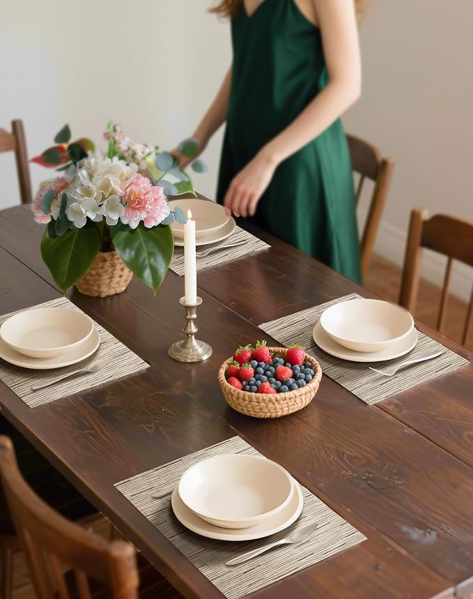 Leetaltree Light Brown Placemats Set of 4 - Image 3