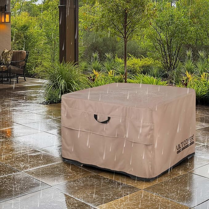 ULTCOVER Patio Fire Pit Table Cover Square 36 inch Outdoor Waterproof Fire Bowl - Image 8