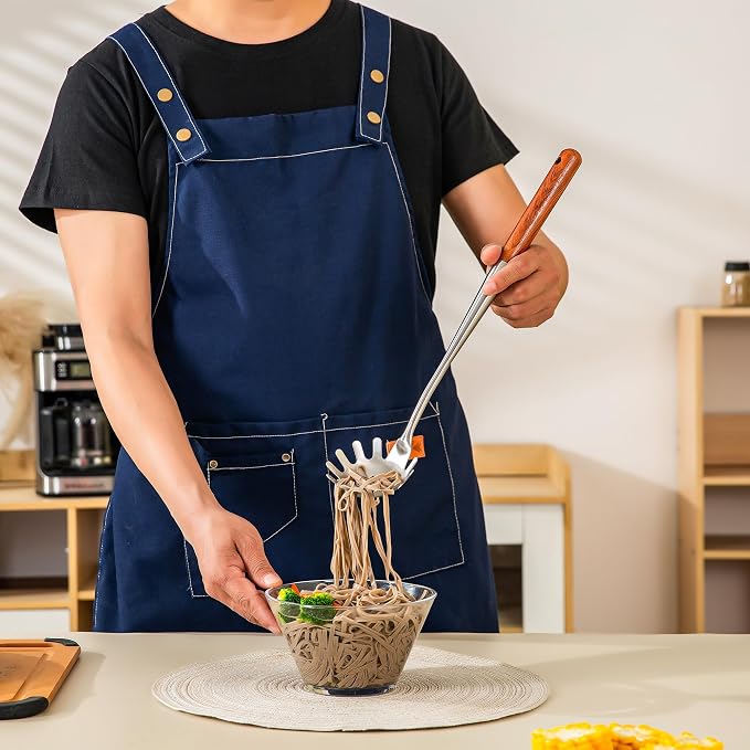 FJNATINH 304 Stainless Steel Kitchen Utensil Sets-6 PCS Wok Spatula Sets - Image 6