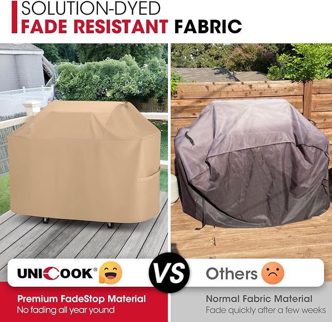 Unicook Heavy Duty Waterproof Grill Cover 60 Inch, BBQ Cover - Image 3
