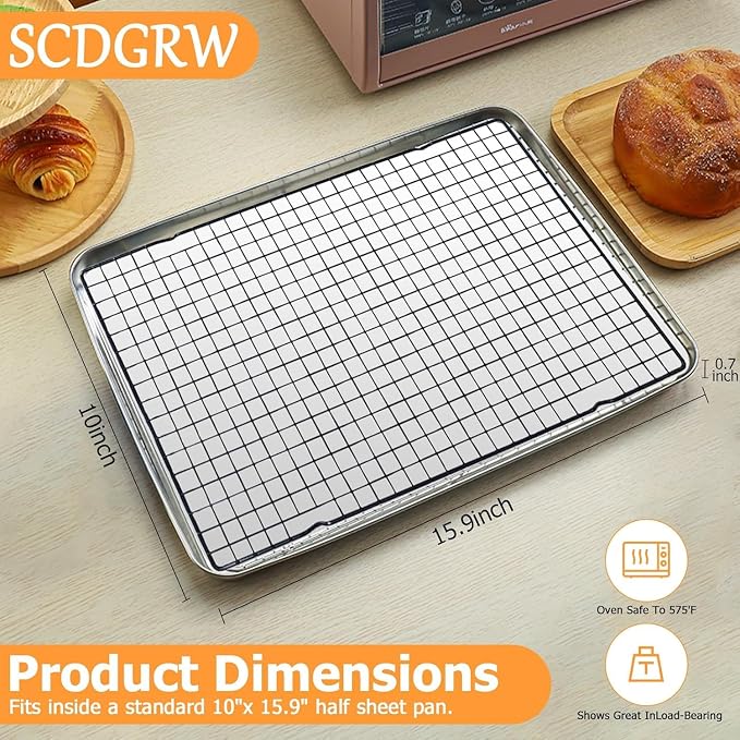 2PCS Cooling Racks for Baking and Cooking - Image 2