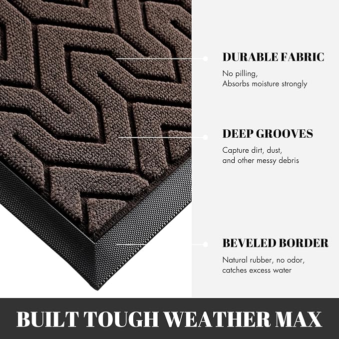 Yimobra Extra Large Door Mat Outside Entrance 60x36, Waterproof Heavy Duty - Image 6