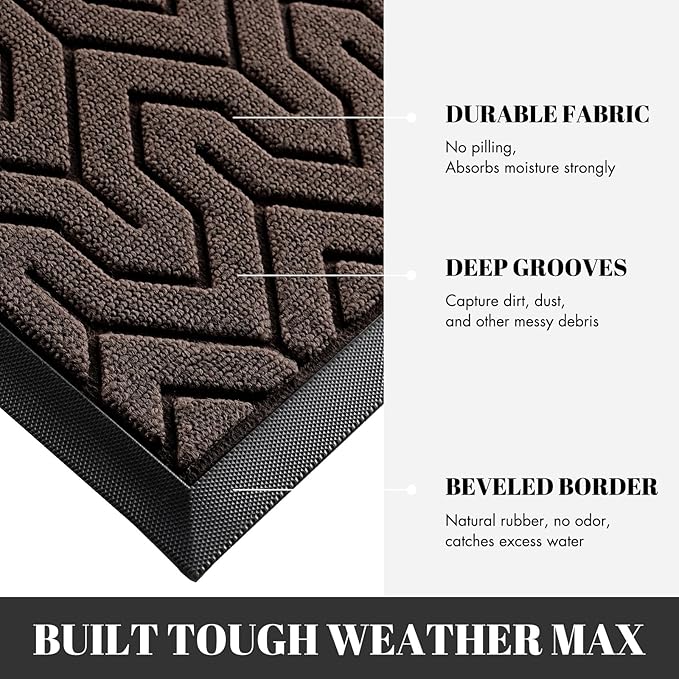 Yimobra 72x24 Indoor Outdoor Runner Rug, Heavy-Duty Entrance Mat - Image 4