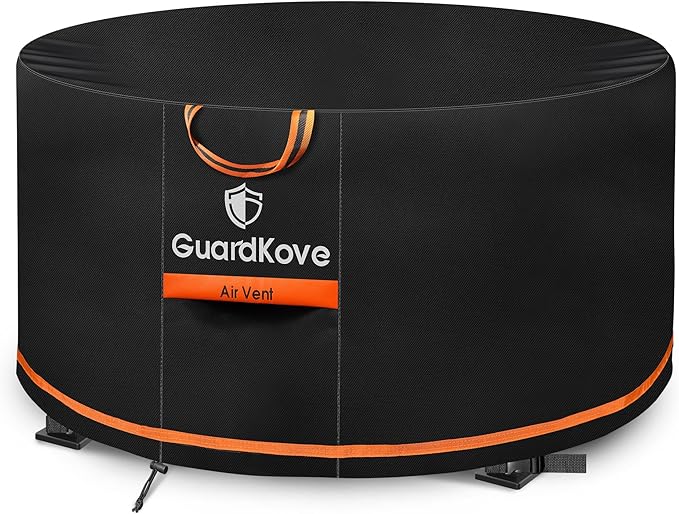 56” Fire Pit Cover Round for 54”- 56” Fire Pit/Tables, Waterproof Tear & Fade by Unknown