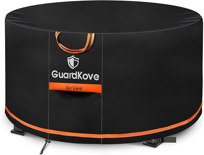 36” Fire Pit Cover Round for 33”- 36” Fire Pit/Tables, Waterproof Tear & Fade by Unknown