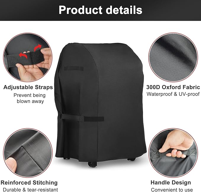 LBTING Grill Cover, 32-inch Heavy Duty 300D Oxford Waterproof Windproof UV - Image 3