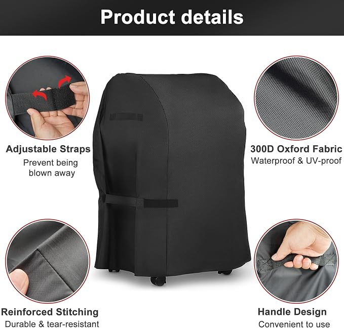 LBTING Grill Cover, 40-inch Heavy Duty 300D Oxford Waterproof Windproof UV - Image 3