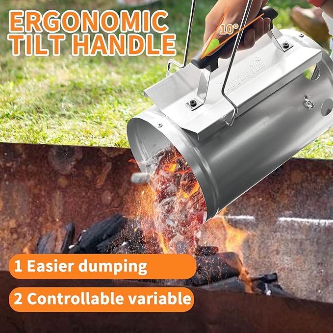 7.5X12inch XL Charcoal Chimney Starter - Image 5