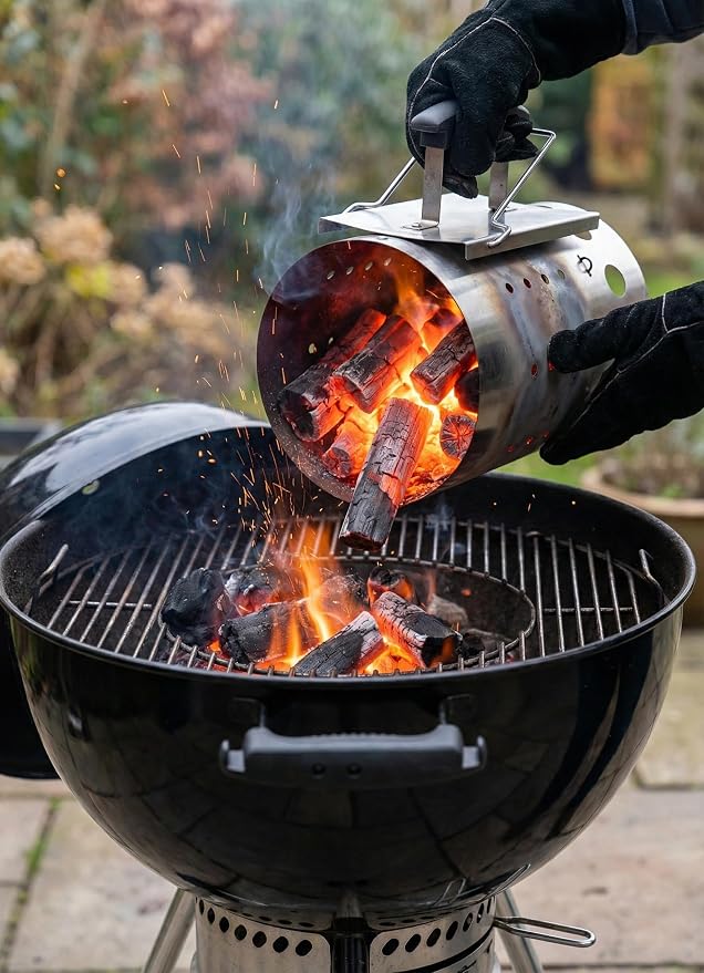 The Bincho Grill Stainless Steel Charcoal Chimney Starter – Perfect - Image 5