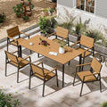 Patio Table and Chairs Set, 7 Piece Outdoor Dining Set by Oasbira