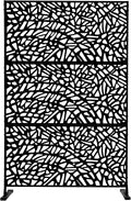 Kozyard Metal Privacy Screen 74" H x 47.2" W Decorative Outdoor Divider by Kozyard