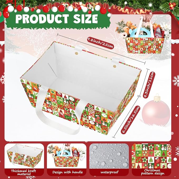 Pinkunn 48 Pcs Basket for Gifts Empty DIY Bulk Party Gift Basket Kit - Image 2