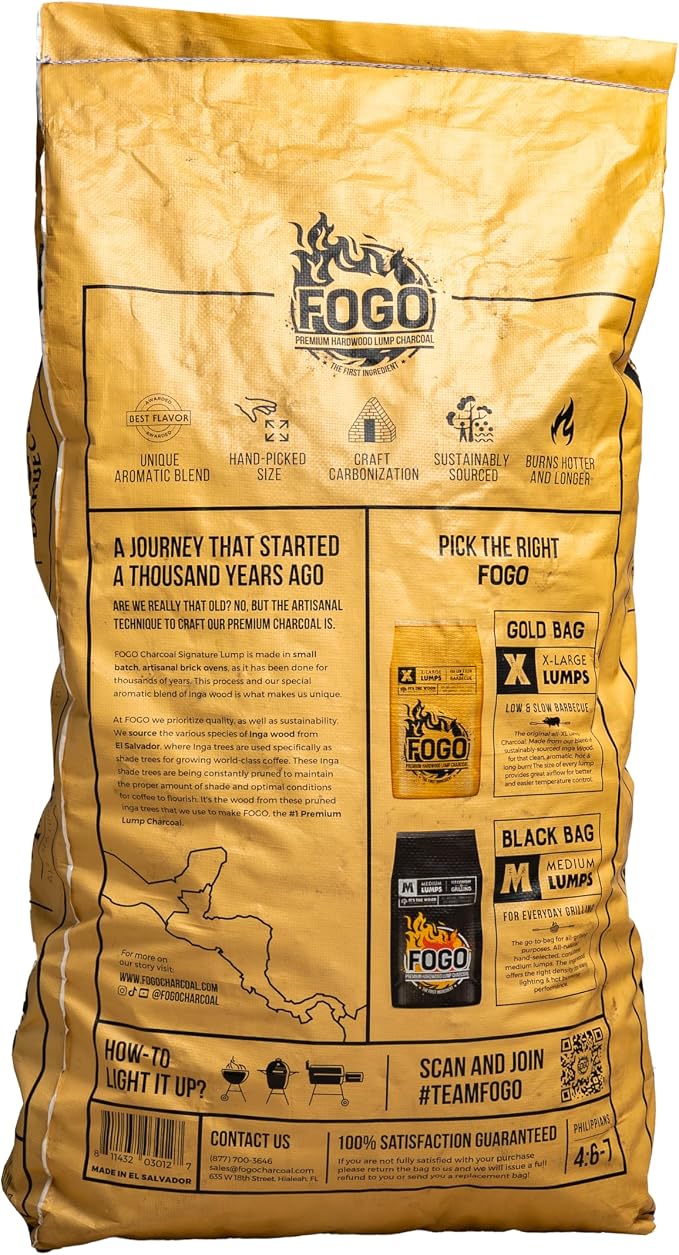 FOGO Super Premium Hardwood Lump Charcoal, Large Sized Lump Charcoal - Image 4