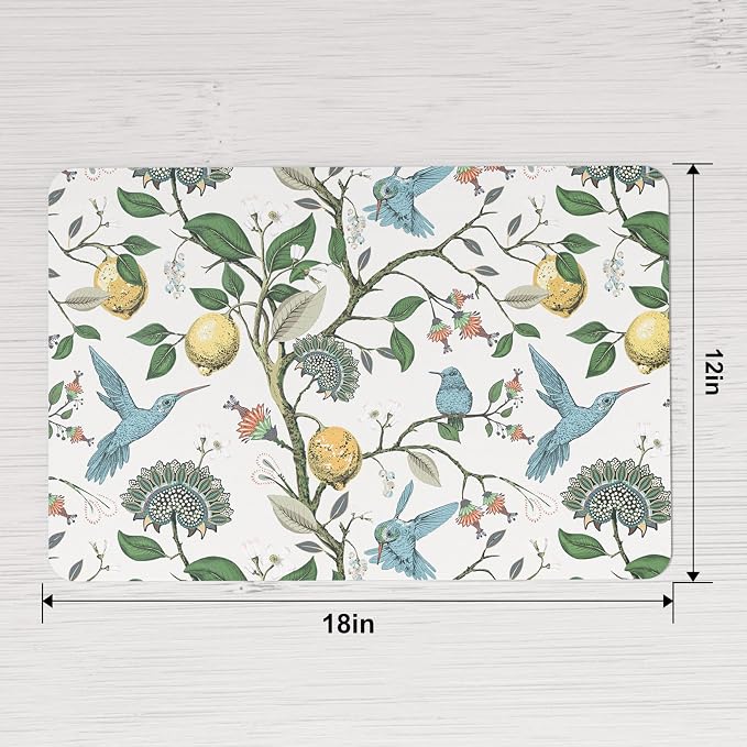 QIYI Placemats Set of 6, 12x18 Inch Faux Leather Place Mats - Image 3