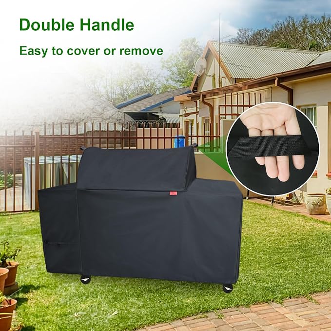 Grill Cover Fits Traeger Woodridge Elite Electric Wood Pellet Grill and Smoker - Image 4