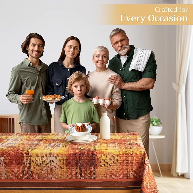Maison d' Hermine Table Cloth Rectangle Table 100% Cotton 54 x 72 Inches Fall - Image 5