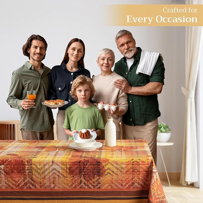 Maison d' Hermine Table Cloth Rectangle Table 100% Cotton 70 x 120 Inches Fall - Image 5