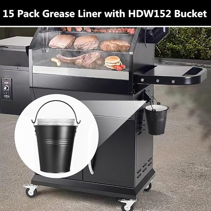 HDW152 Grease Bucket with 15 Pack BAC407 Grease Bucket Liner - Image 8
