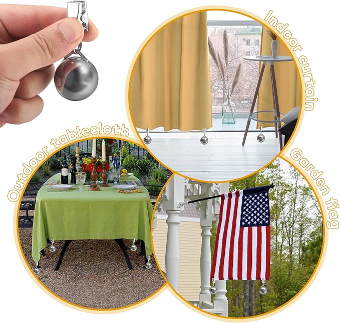 Tablecloth Flags Weights, Stabilizing Tablecloth Flags Down, Clip Weights on - Image 6