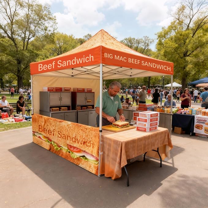 10x15FT Custom Pop Up Canopy Tent - Image 4