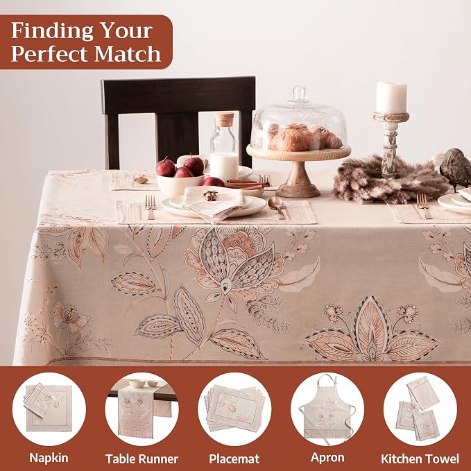Maison d' Hermine Premium Table Cloth Rectangle Table 100% Combed Cotton 140 x - Image 7