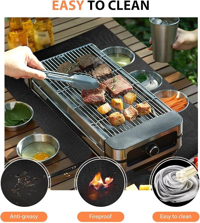 Under Grill Mats for Outdoor Tabletop Grill - Image 3