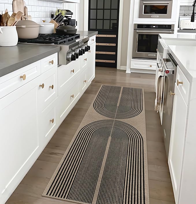 Easy Jute Rainbow Runner Rug, 2x6 Washable Rugs Runner - Image 5
