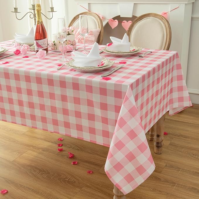 Classic Gingham Tablecloth Fabric - Image 9