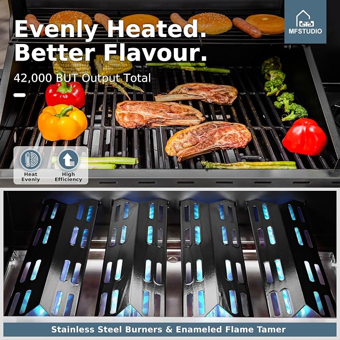 MFSTUDIO 4-Burner BBQ Propane Grill - Image 5