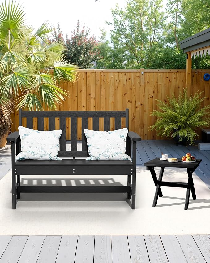 SERWALL Folding Outdoor Side Table, HDPE Adirondack Side Table, Portable - Image 10