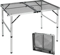 RedSwing Portable Grill Table for Outside, Aluminum Folding Grill Stand Table by RedSwing