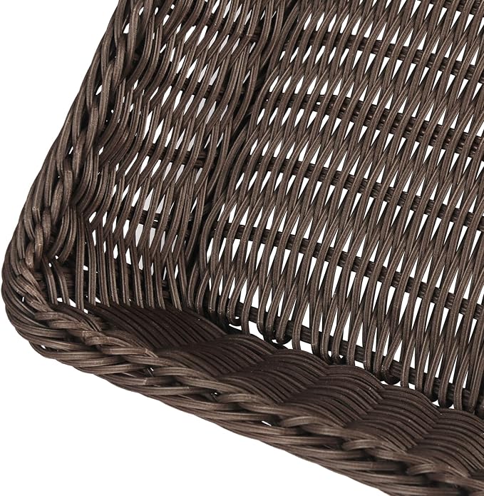 4 PCS 16x12 Inch Wicker Bread Basket, Woven Serving Basket, Tabletop Food - Image 3