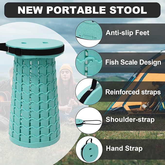 ALEVMOOM Upgraded Collapsible Stool - Image 5