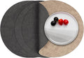 Myir JUN Round Placemats Dual Sided, Faux Leather Place Mats Set of 6 Indoor by MyirJUN
