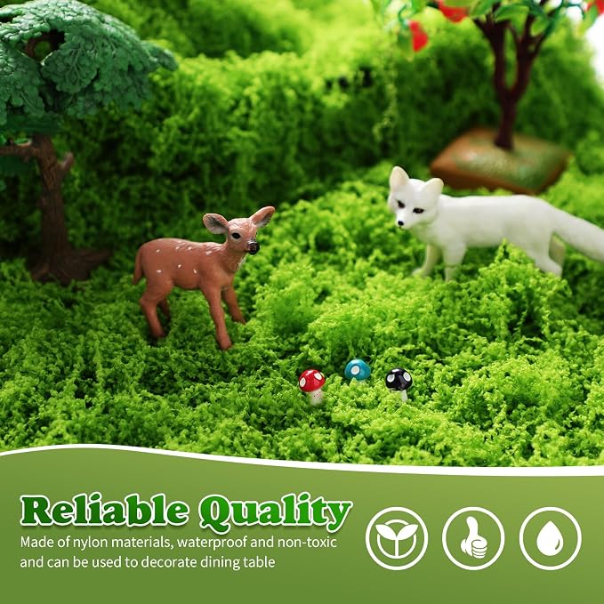 Zeyune 2 Pcs Fake Moss Table Runner - Image 3