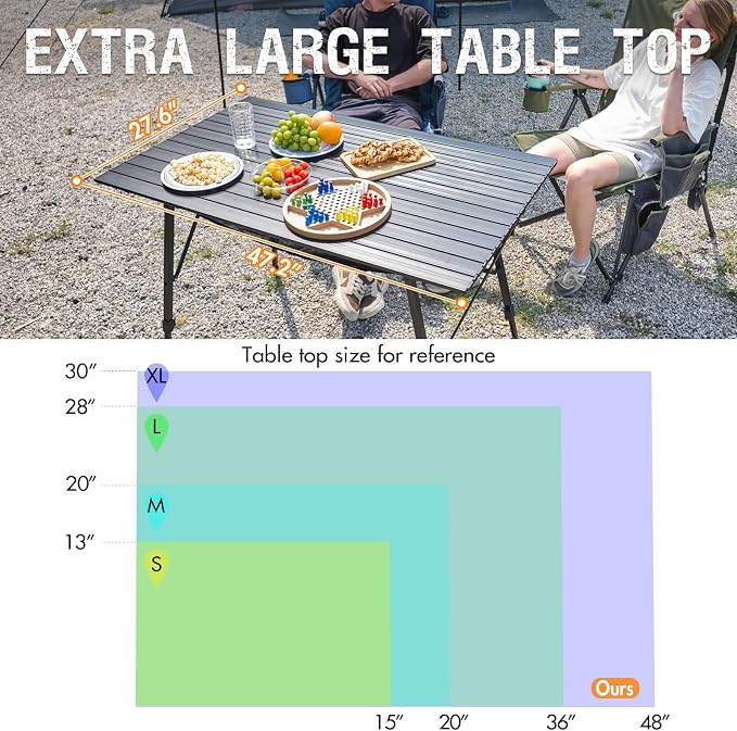 PORTAL Camping Table Portable Foldable - Image 3