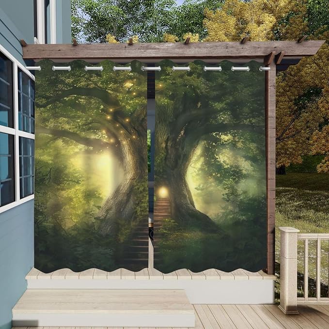 Fantasy Theme Waterproof Outdoor Curtains - Image 3