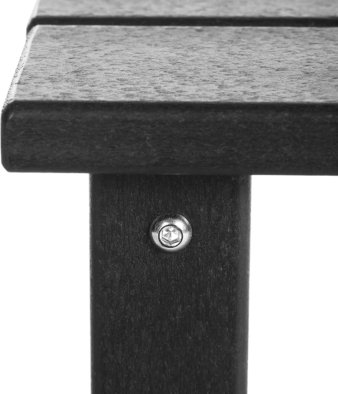 Costaelm Kids Outdoor Side Table, Small Patio HDPE Adirondack Square Table - Image 6
