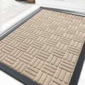OLANLY Front Door Mat Outside Entrance 29.5x17, Heavy Duty Sturdy Natural by OLANLY