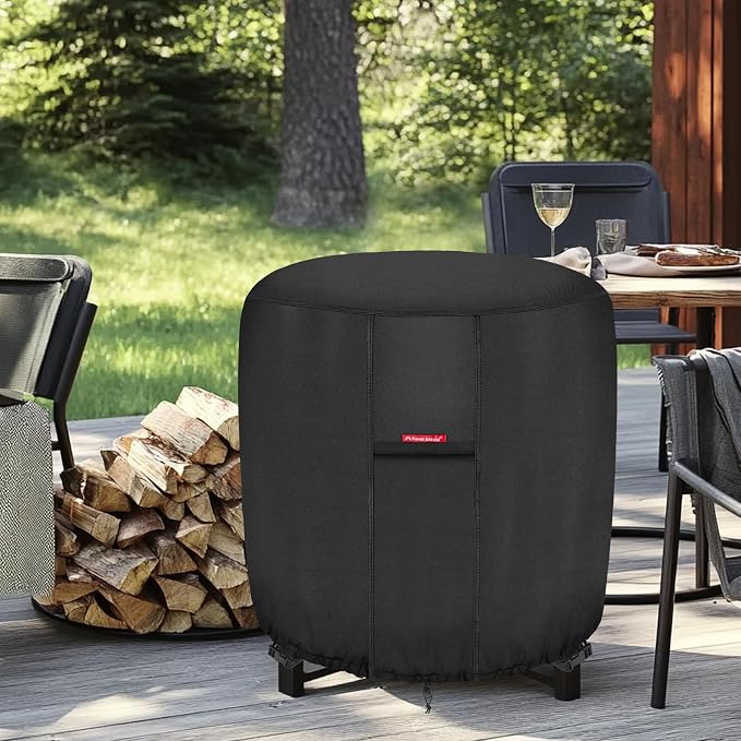 Porch Shield Fire Pit Cover Waterproof Outdoor 600D Round Firepit Cover - Image 7