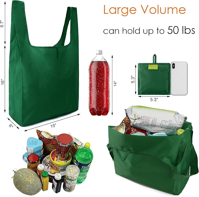 BeeGreen Christmas Green Reusable Shopping Bags Green Wholesale Reusable - Image 2