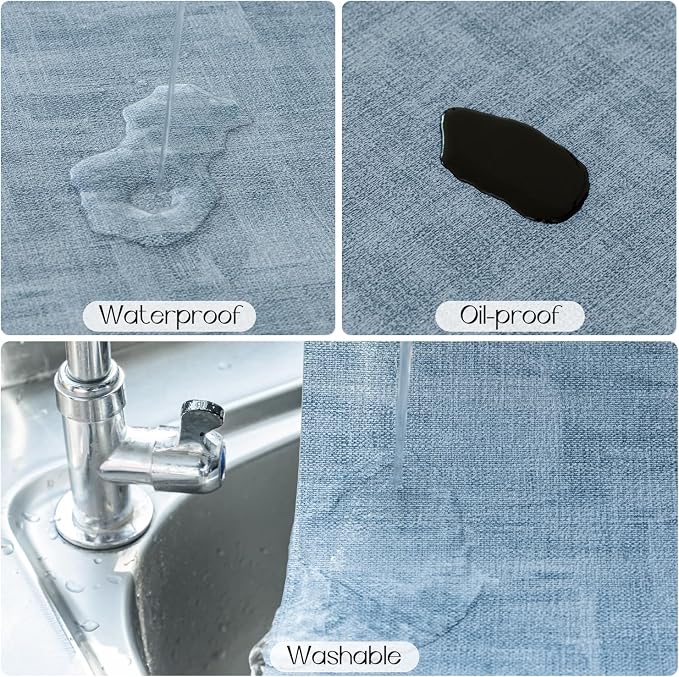 Romanstile Reversible Vinyl Placemats Set of 8, Faux Leather 100% Waterproof - Image 4
