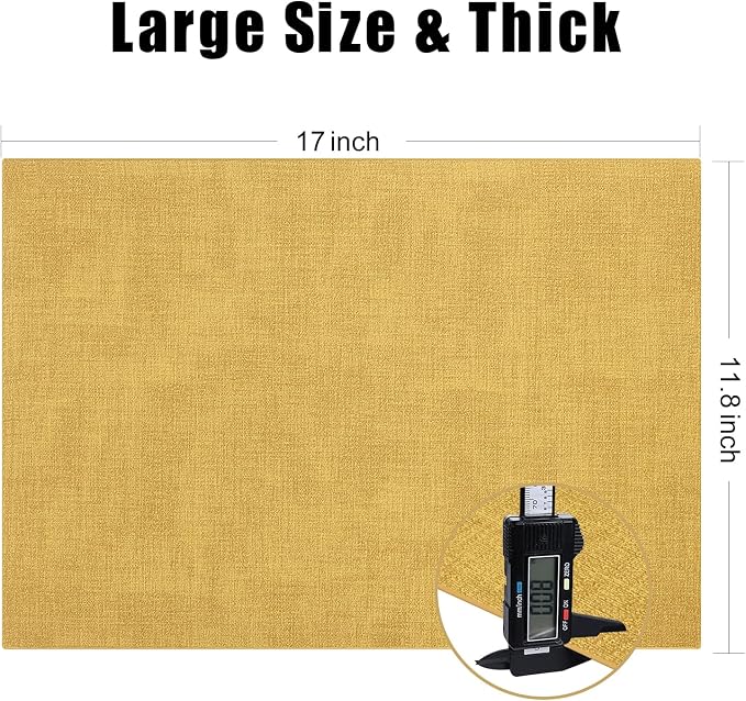 Homaxy Faux Leather Heat Resistant Placemats - Image 6