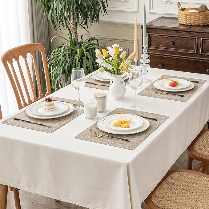 Romanstile Vinyl Placemats Set of 6-12 X 18 Inch - Image 7