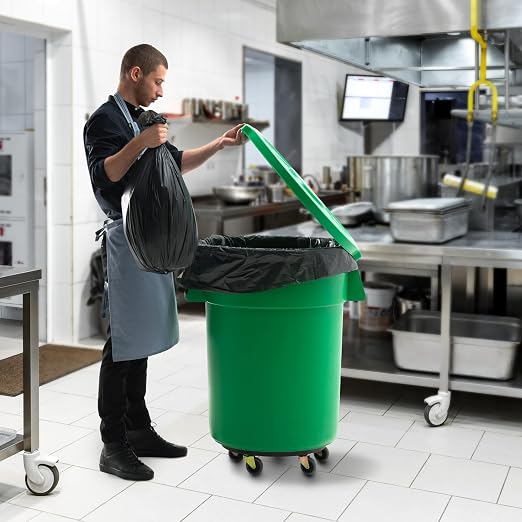 PRO&Family Commercial Round Trash Can - Image 6