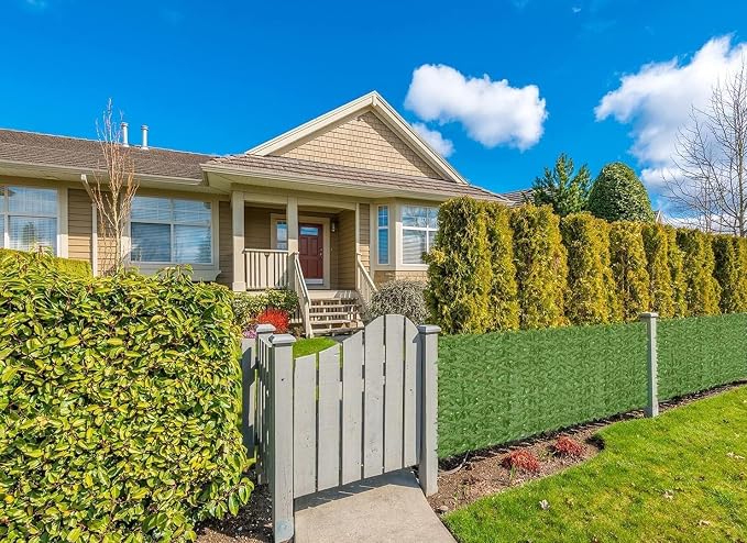 Artificial Ivy Privacy Fence Wall Screen, 160x60 in UV-Anti Faux Greenery - Image 2