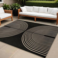 Easy Jute Indoor Outdoor 5x7 Area Rug, Non-Slip Boho Farmhouse Bedroom Rug by Rugalia