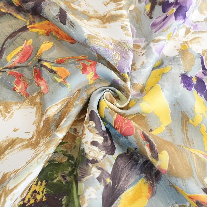 Spring Summer Square Tablecloth, Activated Print Floral Waterproof Table Cloth - Image 5